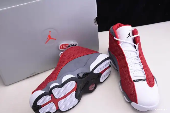HYPE 414571-600 Jordan Air Red Gym Flint Retro Grey 13 0412